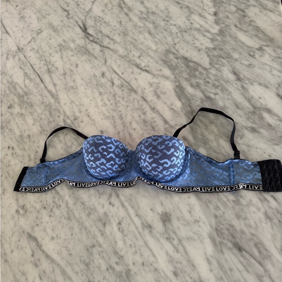 Live Love Dream Other - Aeropostale Blue and Black Underwire Bra 34B